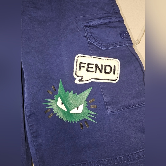 NWT Rare Fendi Boy's Monster Bermuda Shorts! Size 10 - Picture 11 of 11